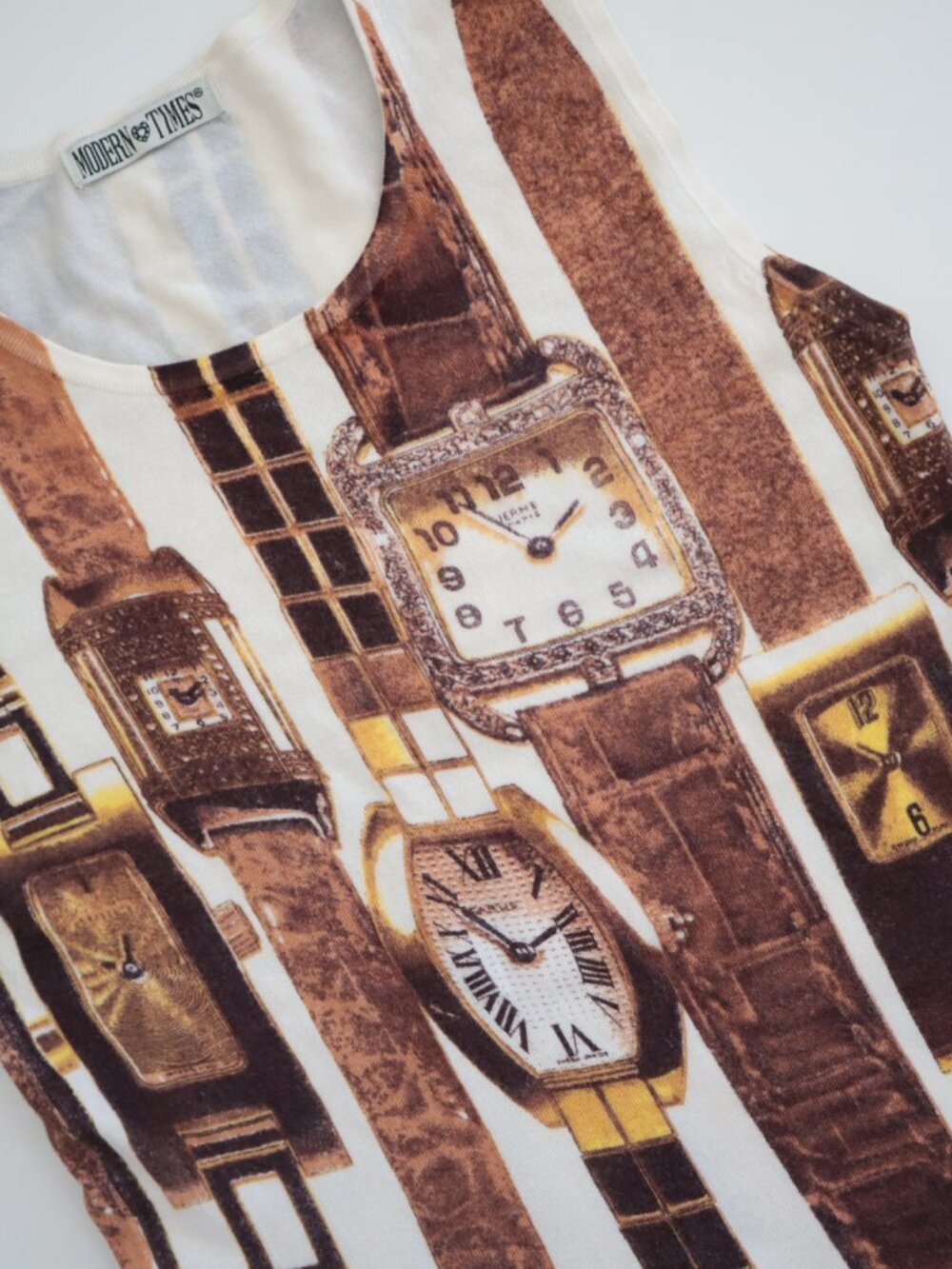 Vintage Watch Print Sweater Shell | M - Picture 5 of 5